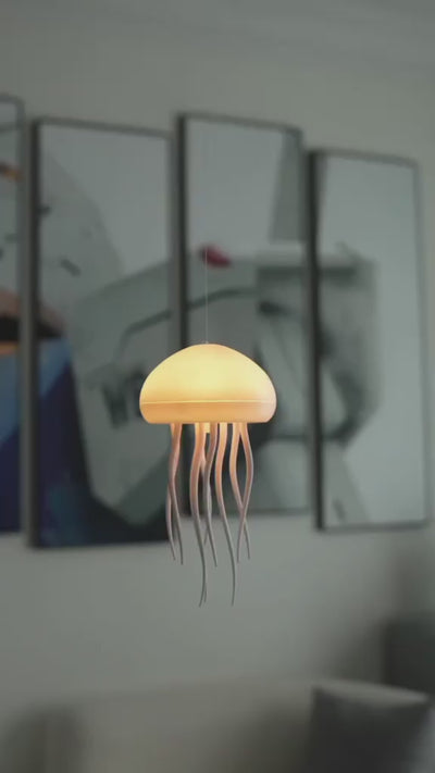 Floating & Dancing Jellyfish Lamp, Rechargeable Jellyfish Lamp with Touch Sensor(Hanging)